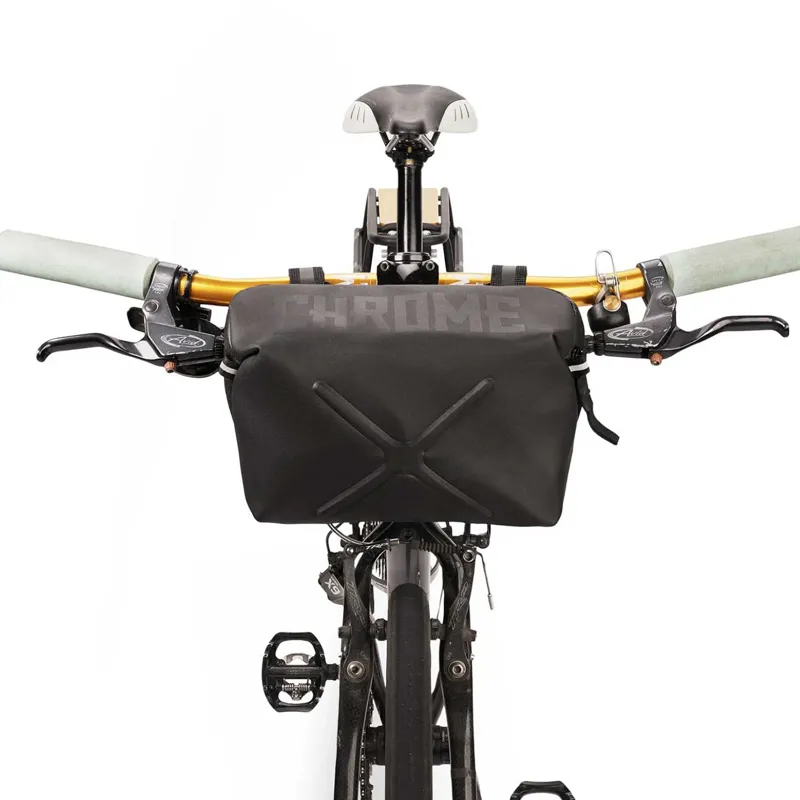 Chrome Industries Helix Handlebar Bag in Black-3