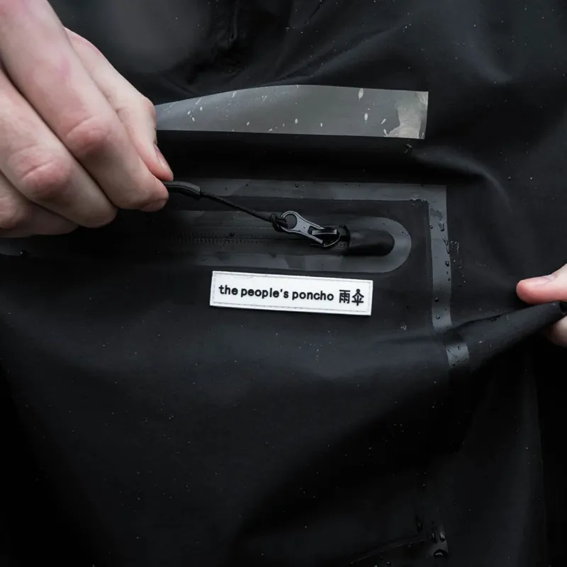 The Peoples Rainwear Poncho 3.0 Black-1